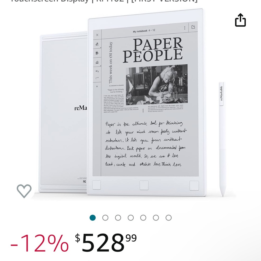 Remarkable E-Ink Tablet - First Generation